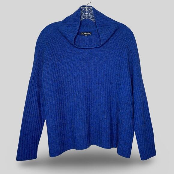 Eileen Fisher Sweaters - Eileen Fisher Supersoft Yak Merino Wool Rib Box Sweater